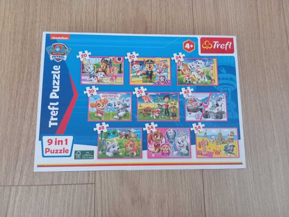 Trefl puzzle 9 in 1 327 piese Paw patrol