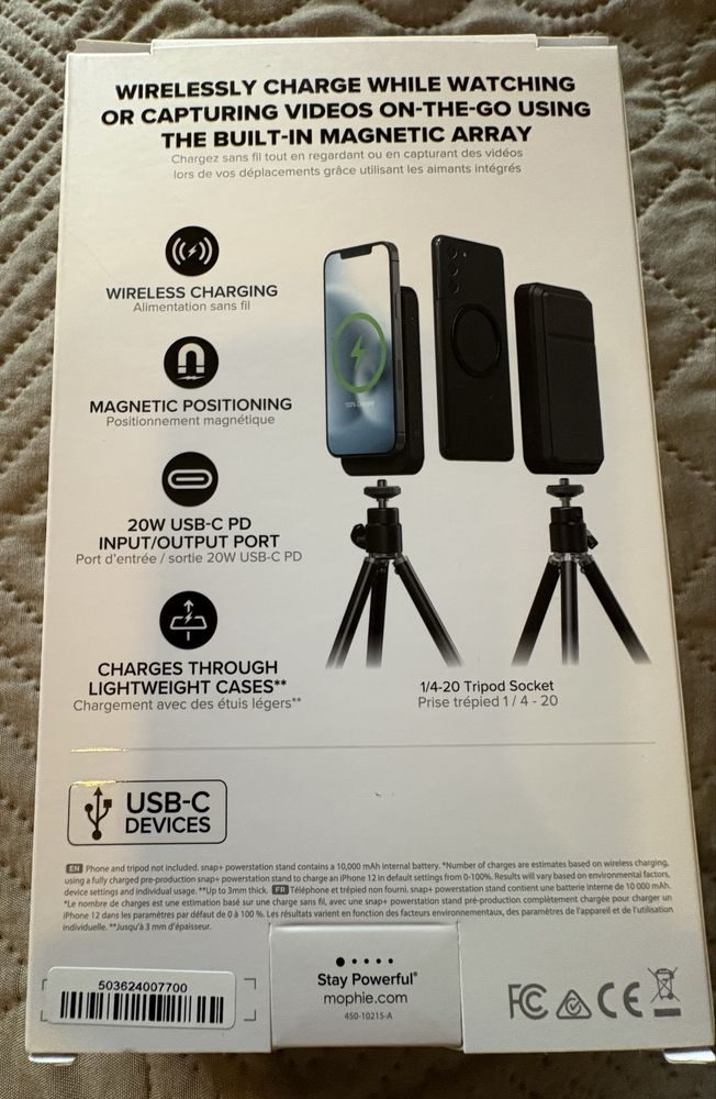 Vând Mophie Snap+ Powerstation Stand - încărcător wireless portabil