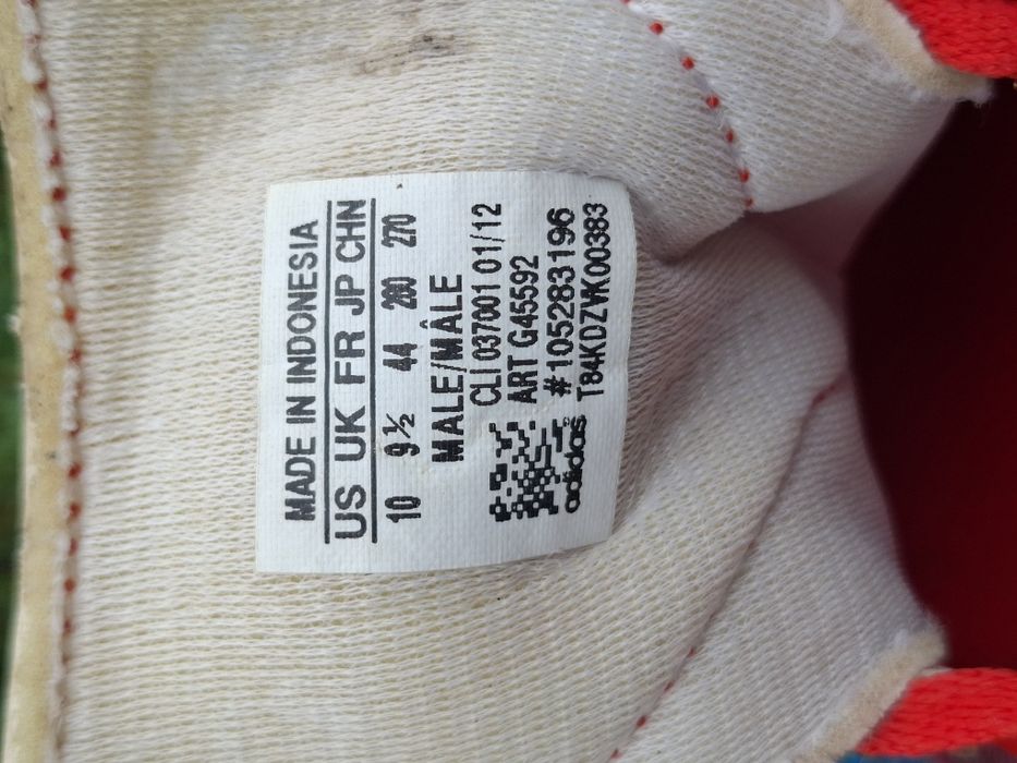 Ghete fotbal Adidas marmea 44