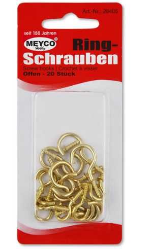 Carlig auriu cu filet 44 buc -  Meyco 28405