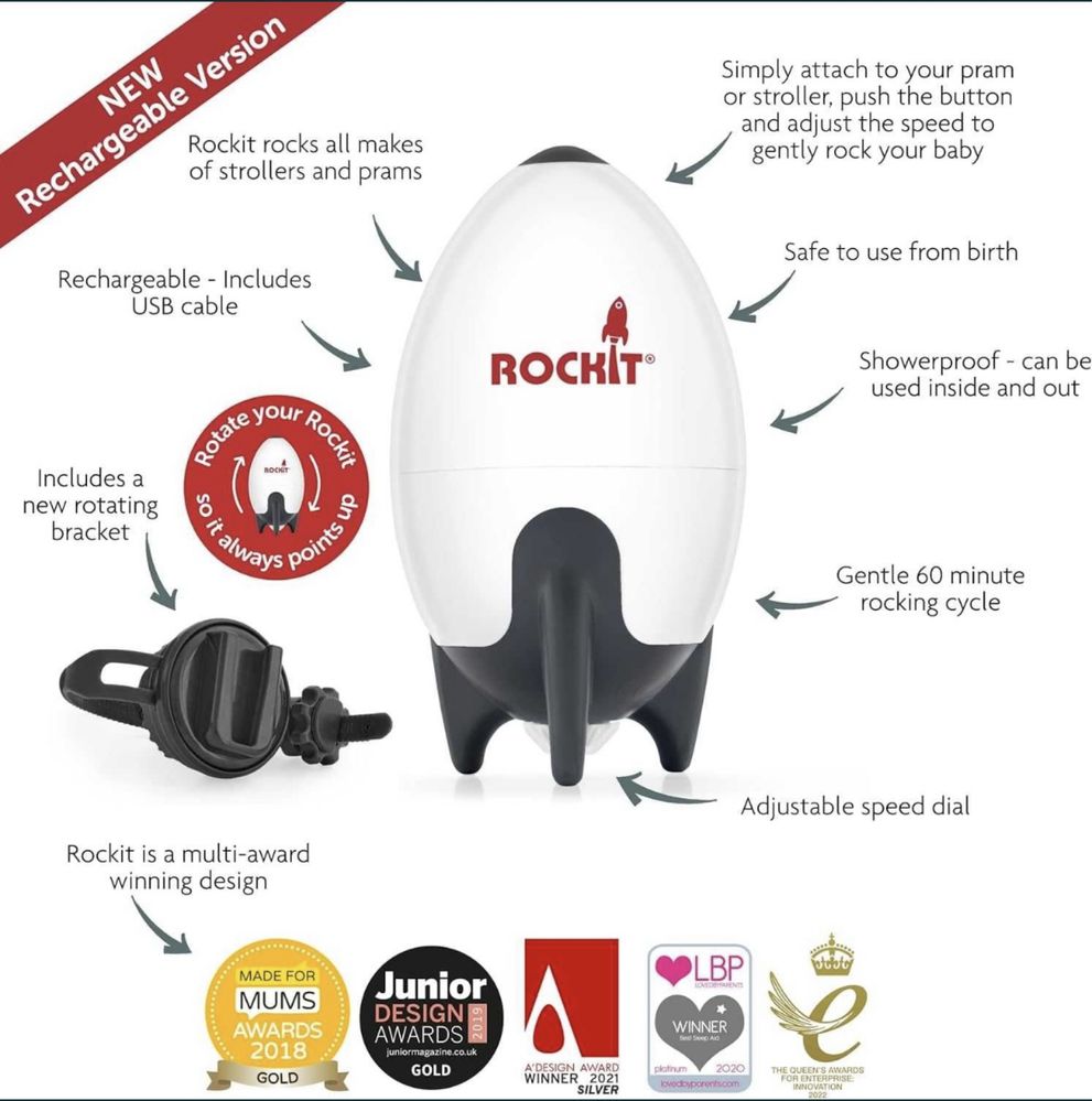 Rockit Rocker- автоматично устройство за люлеене на количка
