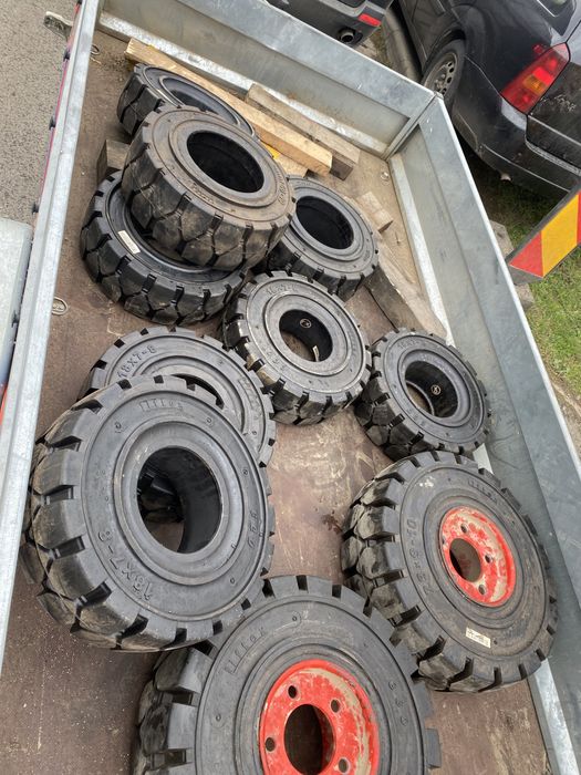 Anvelope+cauciucuri pline stivuitor/lize/utilaje presa anvelope pline