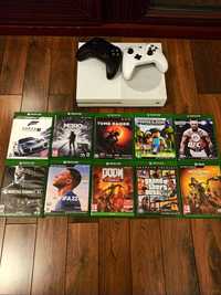 Xbox one s 1ТБ с с десятью играми.