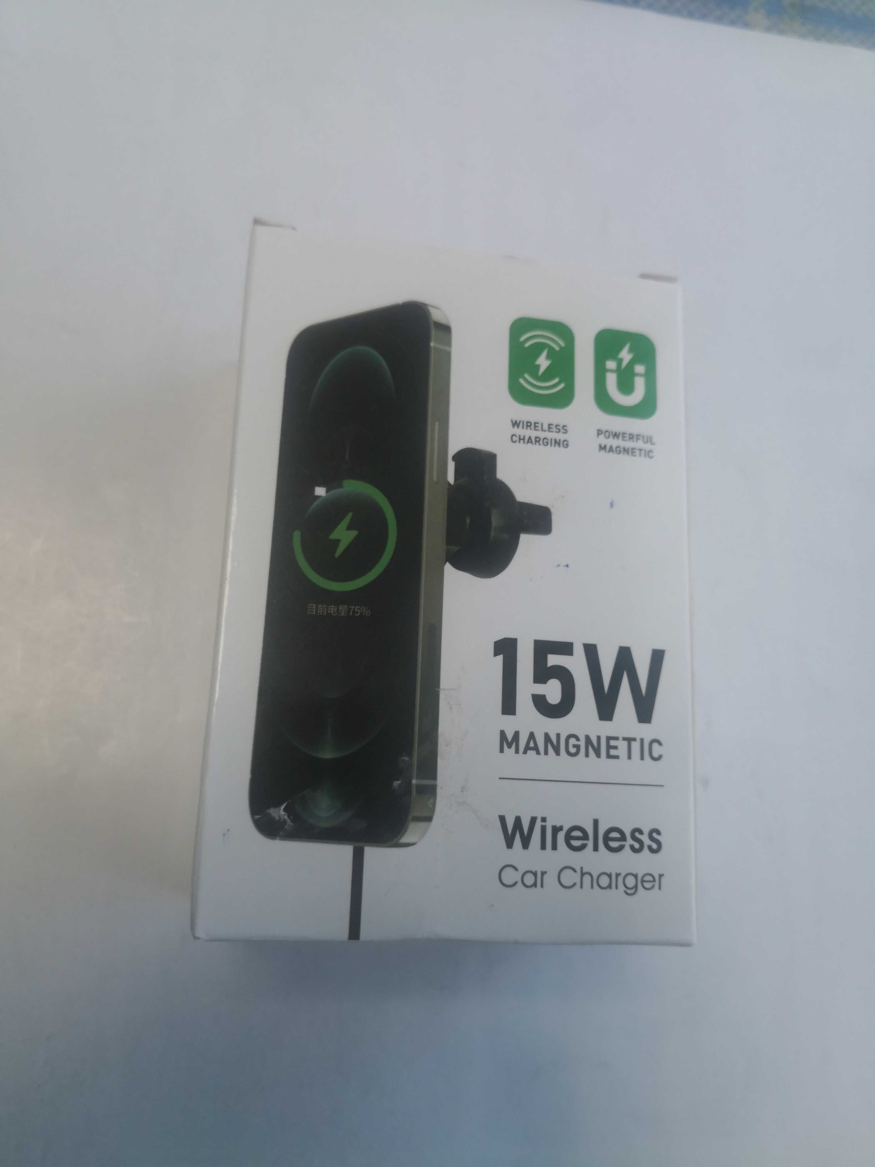 Suport auto cu incarcare wireless magnetic