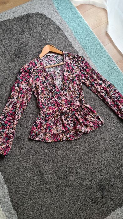 Bluza-cămașă, decolteu în v, c&a, 34, va nouă