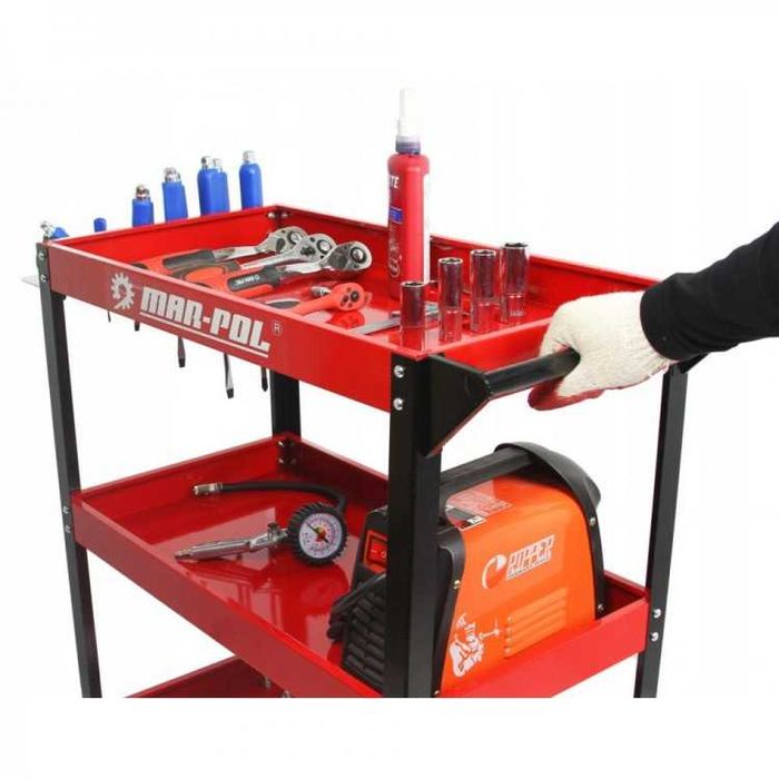 НЕМСКА Количка За Инструменти MARPOL С 3 Рафта + Подарък ЛЕД ФЕНЕР