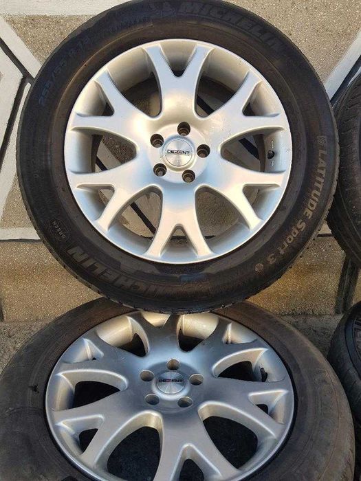Set jante aluminiu Mercedes ML 270 CDI marca DEZENT+anvelope vara