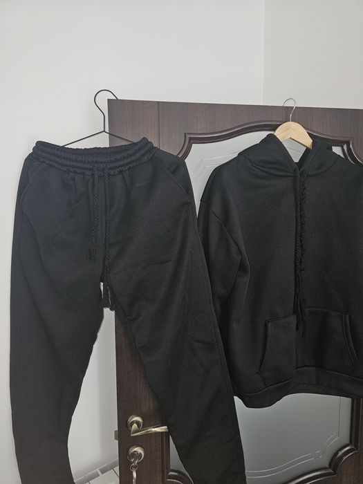 Trening Syna World Negru, blugi amiri, borseta lv alba