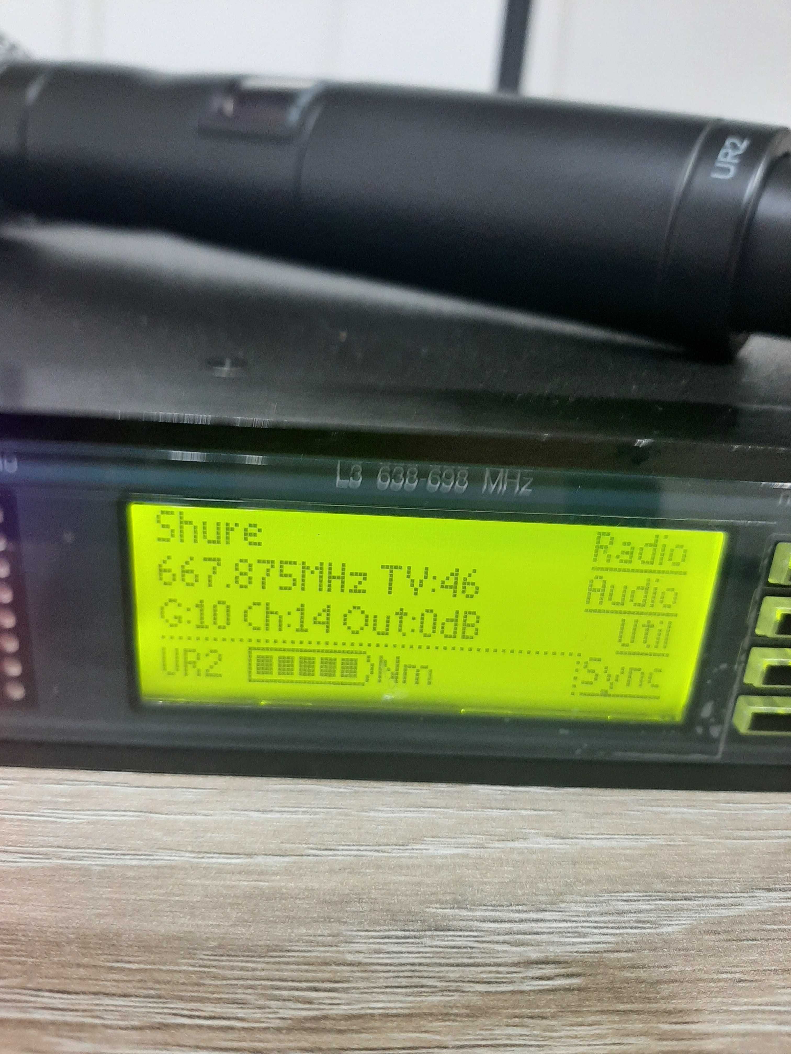 Microfon Shure UR4S L3. MHz 638-698 Made in Mexico