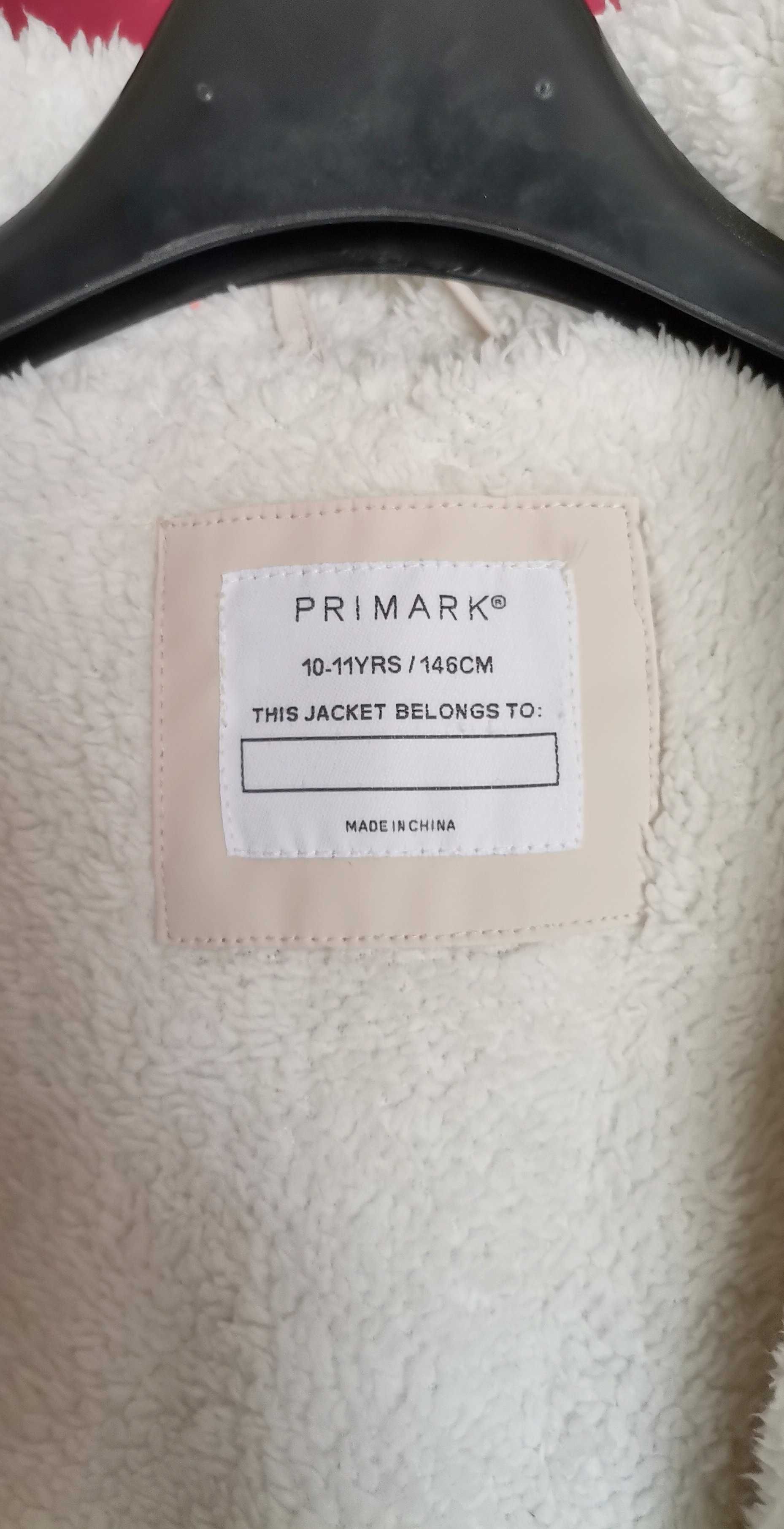 Geaca jacheta fete Primark imblanita impermeabila mar 146 10-11ani