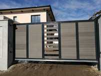 Porti garduri din WPC material compozit si rame de metal