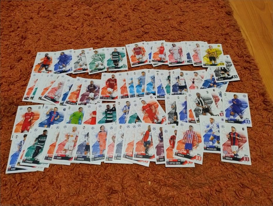Bundle de 70 de cărți topps match attax tcg