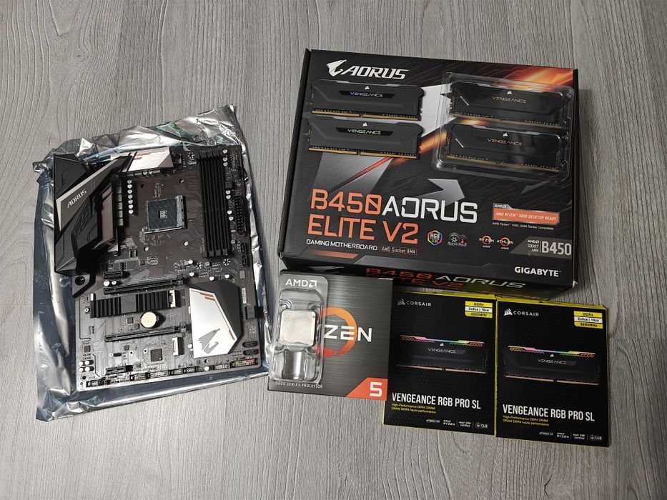 Ryzen 5 5600x, 32GB DDR4 3200MHz, Aorus B450