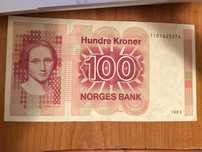 Bancnota 100 ( Hundred kroner) Norges Bank 1983-'79