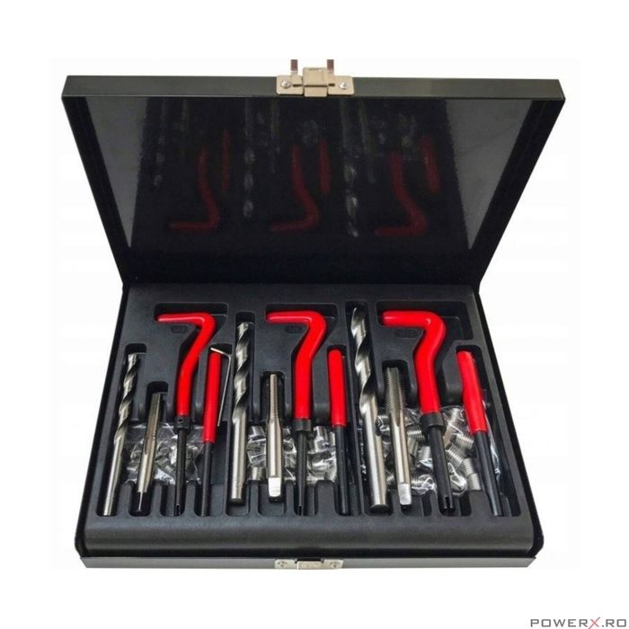 Set pentru reparat filete M6, M8, M10, 88 piese, Verke