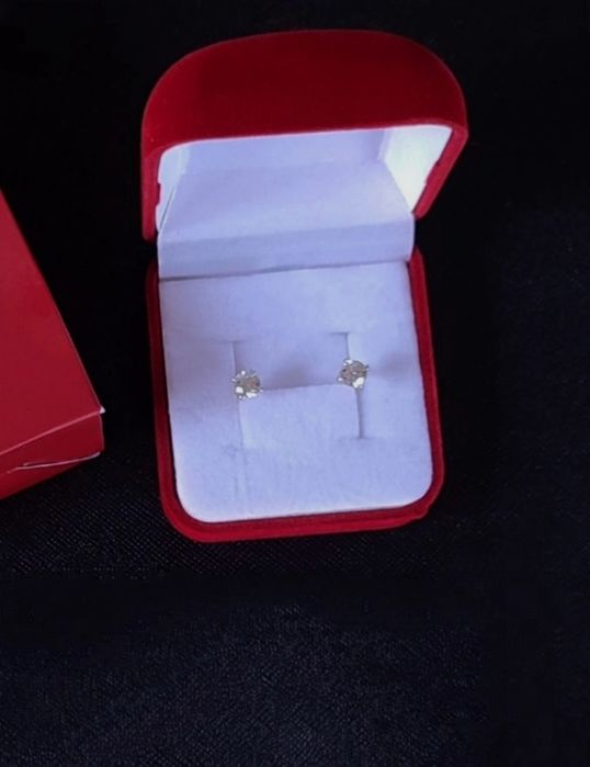 Золотые серьги  капельки