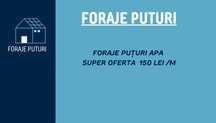 Foraje puturi de apa Brebeni,Perieti,Balteni,Potcoava,Serbanesti,Lisa
