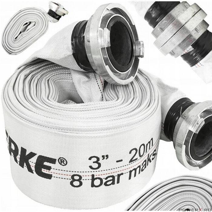 Furtun apa irigatii tip pompier 8 bari, 3"20 metri Verke