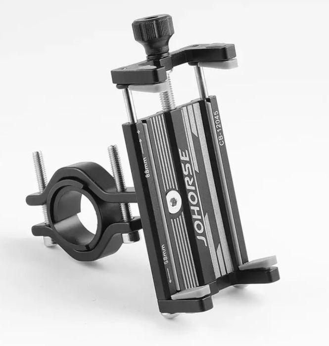 Suport pentru telefon din METAL NOU-NEGRU trotineta / bicicleta