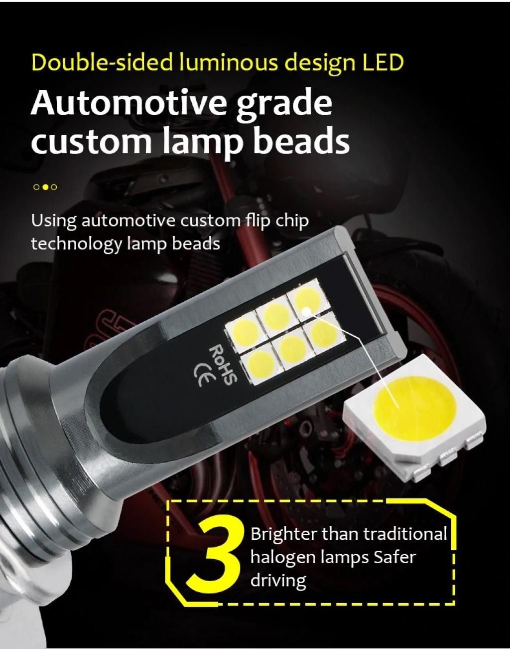 комплект диодни крушки за фар osram chip led h4 h/l къси/дълги ...
