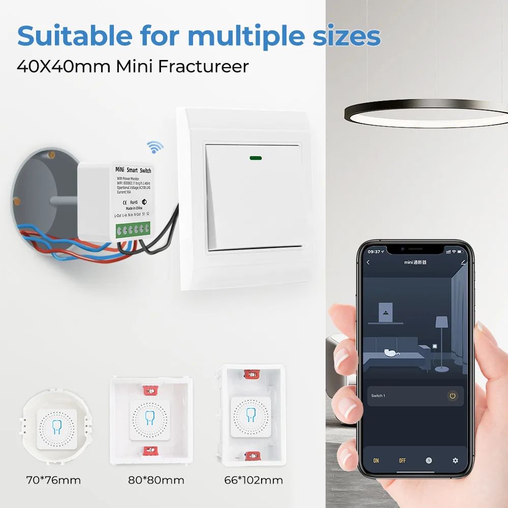 WiFi Смарт реле Tuya 16A 240V