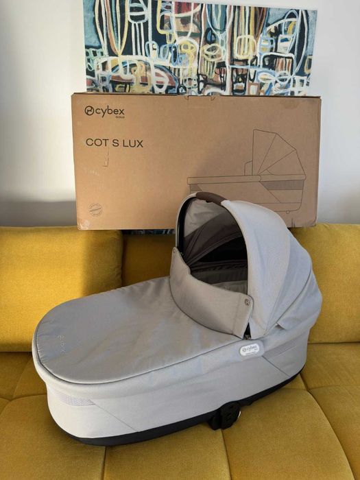 Landou Cybex Cot S Lux - Stone Gray (2024) - Baby Matters (Balios S)
