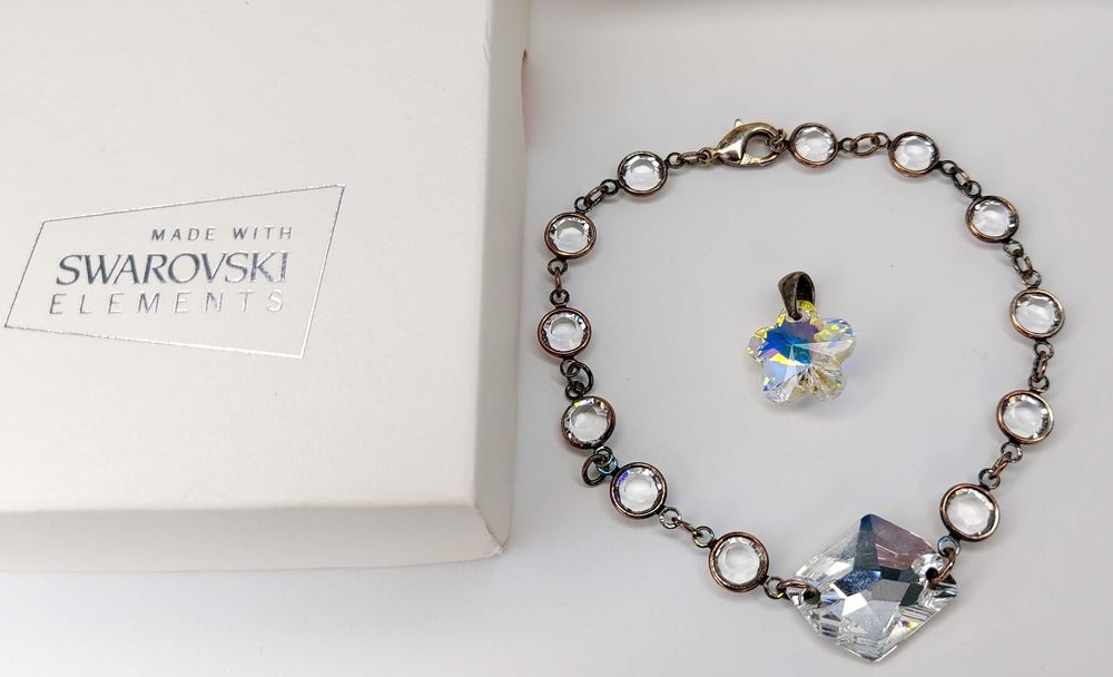 Swarovski гривна и висулка