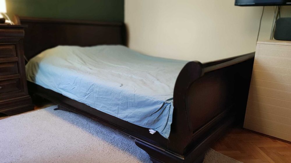 Set Dormitor MOBEXPERT - lemn masiv (pat, somniera, saltele, noptiere)