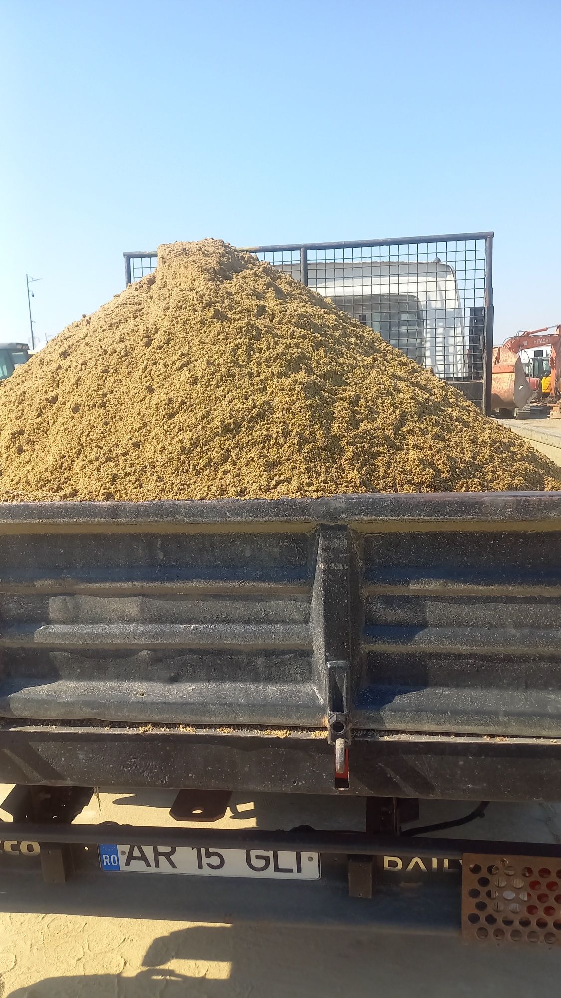 Nisip fin spălat sort balastru Amestec Piatră criblură curată Pământ