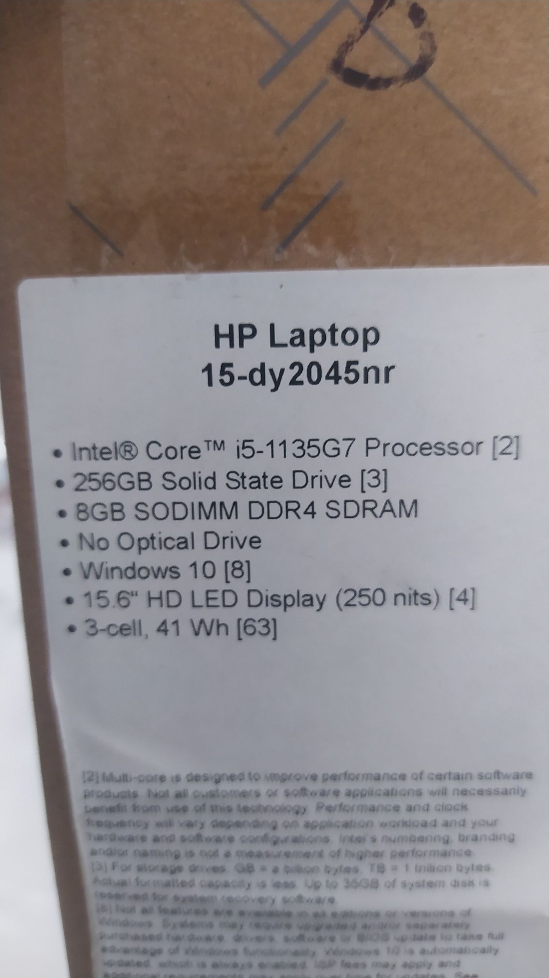 Notebook   hp core i5