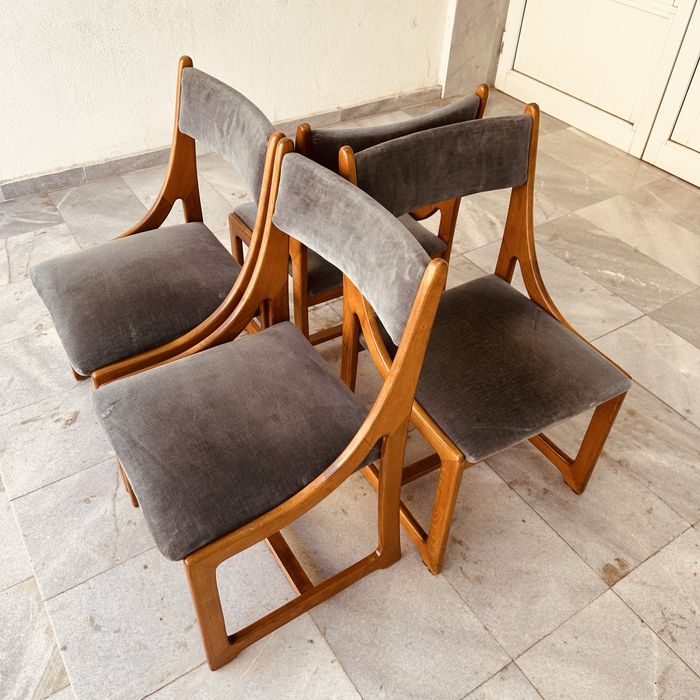 Италиански дизайнерски столове, Mid-Century Modern (4 бр.)