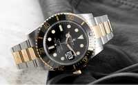 Rolex Submariner Gold/Silver Black Luxury & Automatic Edition 41 mm