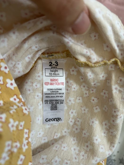 Детски пижамки George 2/3г и 3/4г