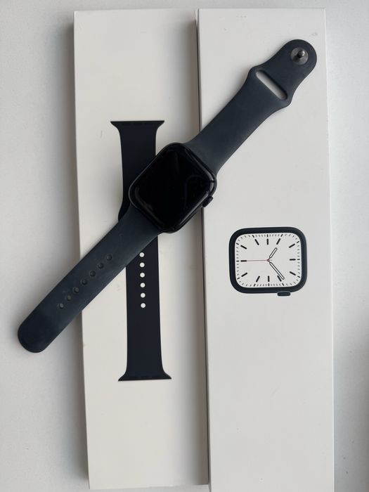 Apple Watch Series 7 2021, GPS + Cellular, Graphite Stainless Steel 45