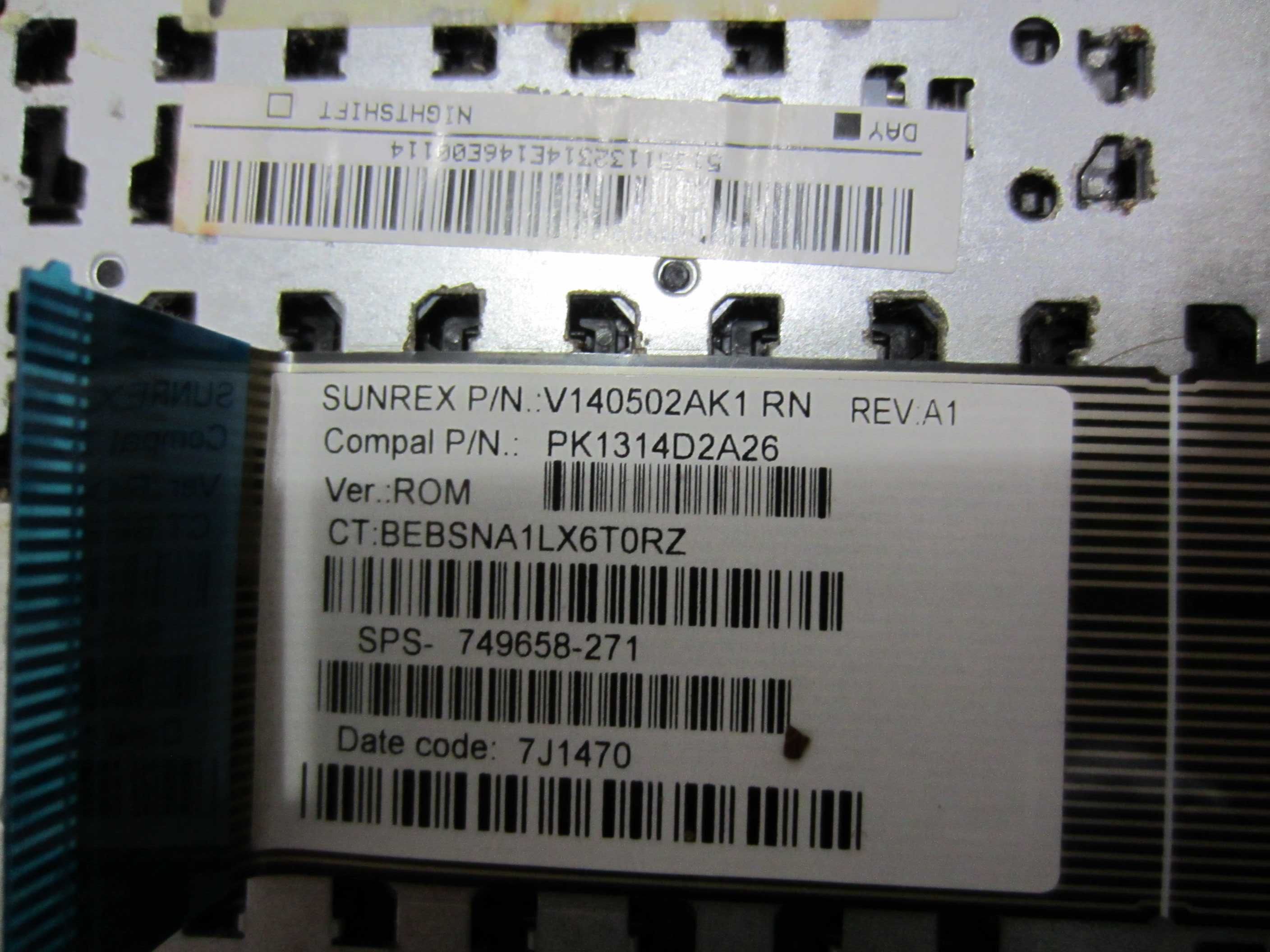 Tastatura originala laptop HP mdel V140502AK1 - ieftina