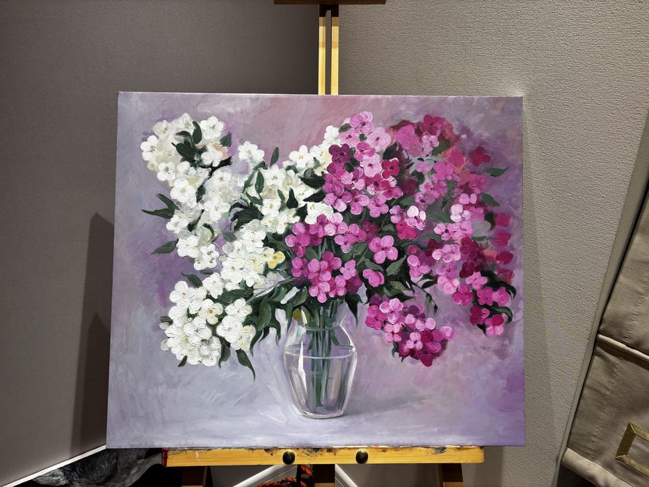 Картина маслом, цветы