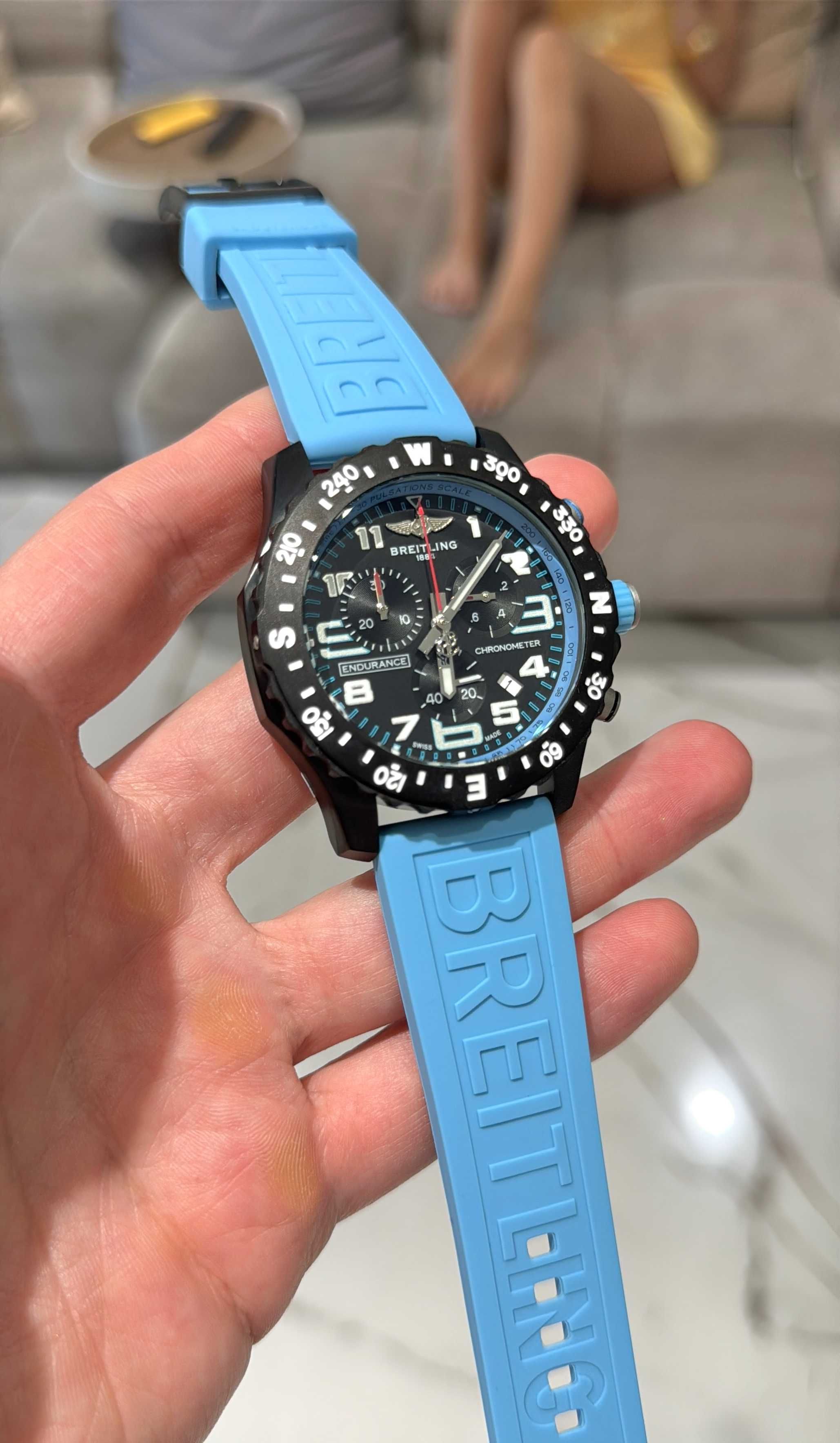 Breitling endurance pro black blue 44