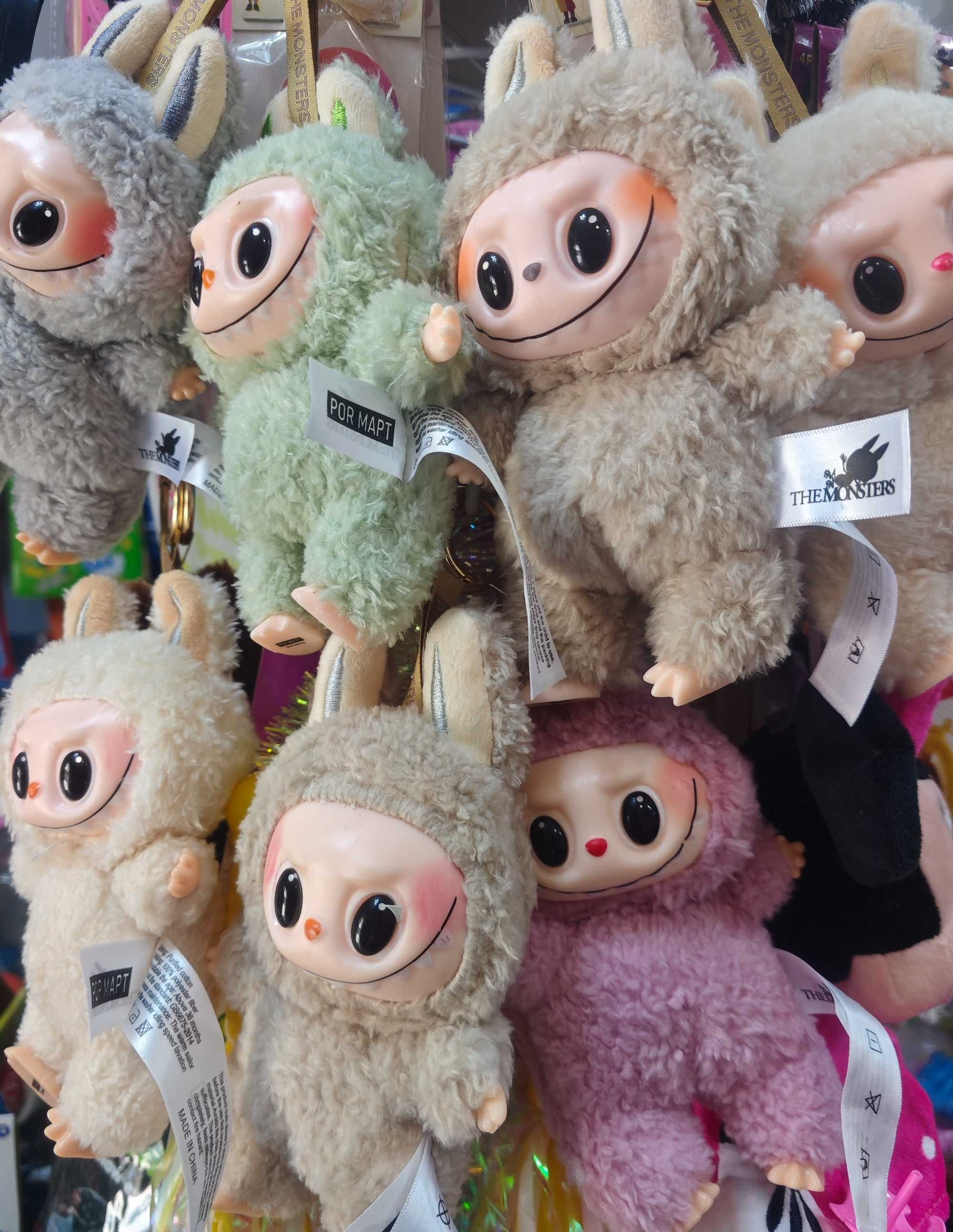 Плюшена играчка Labubu, Лабубу аниме, 3 модела, ключодържател