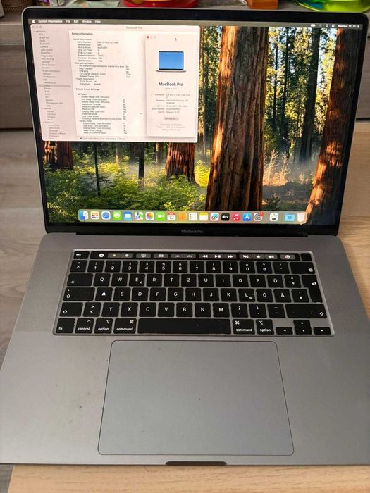 Macbook Pro 2019 16inch Touchbar I7, 16Gb Ram, 500gb ssd
