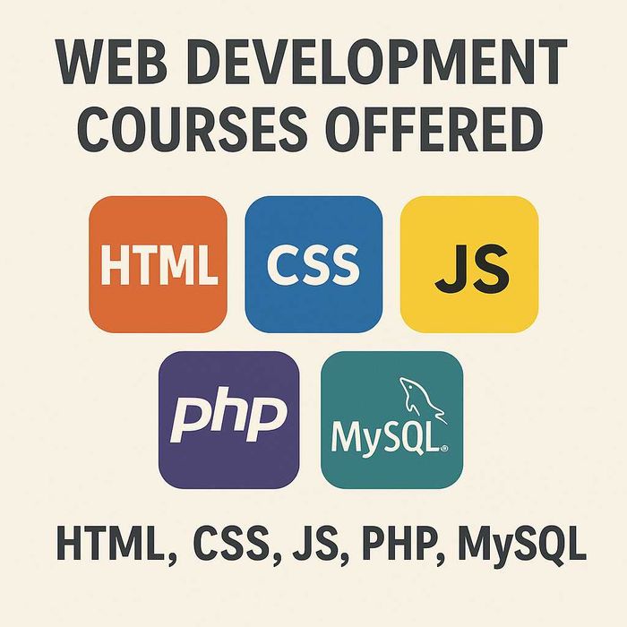 Cursuri (practice) de dezvoltare Web: HTML, CSS, JS, PHP, MySql - Iasi