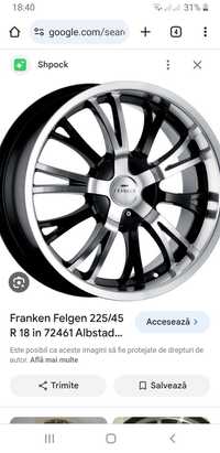 Se vand set 4 jante Franken r18  la pretul de 1200 lei