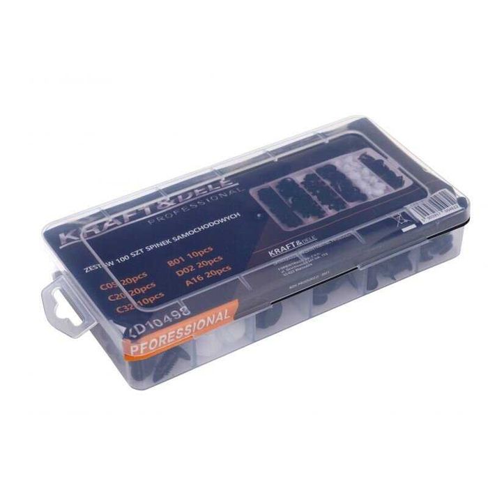 100 бр. Автомобилни щифтове, щипки, копки за монтаж на кори