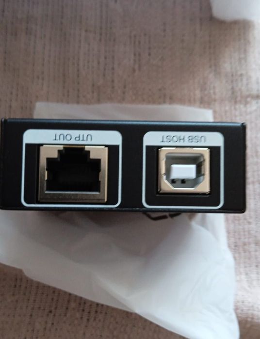 Extensor USB 165 ft Hub USB 2.0 cu 4 porturi de la Ethernet Cat5e Cat6