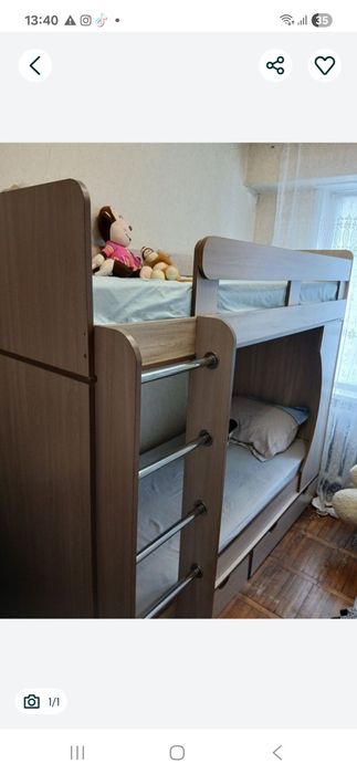 Продам кровать двухъярустную
