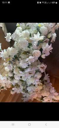 Arcada flori albe cu suport