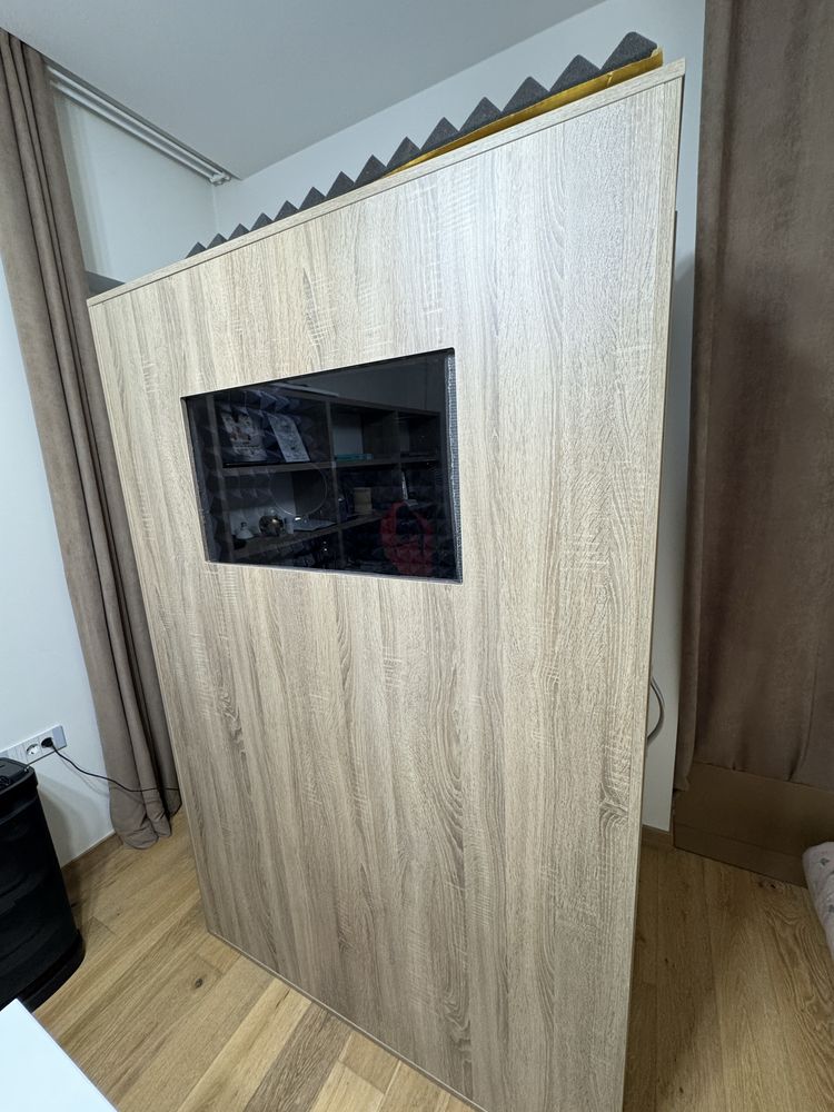Cabina de inregistrare audio profesionala izolata acustic