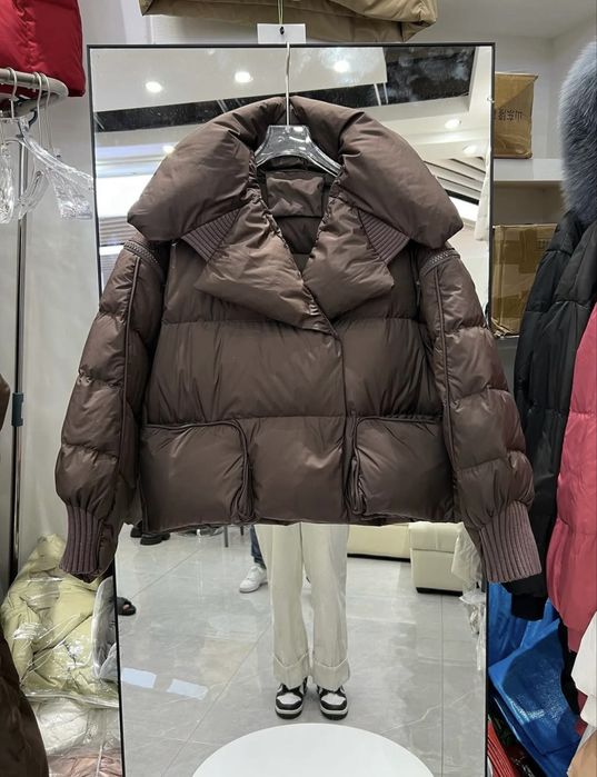 Шоколадово кафяво яке ест. Пух