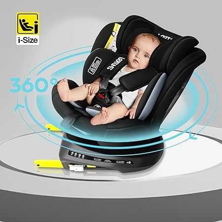 Scaun auto pentru copii LETTAS I-Size rotativ la 360°