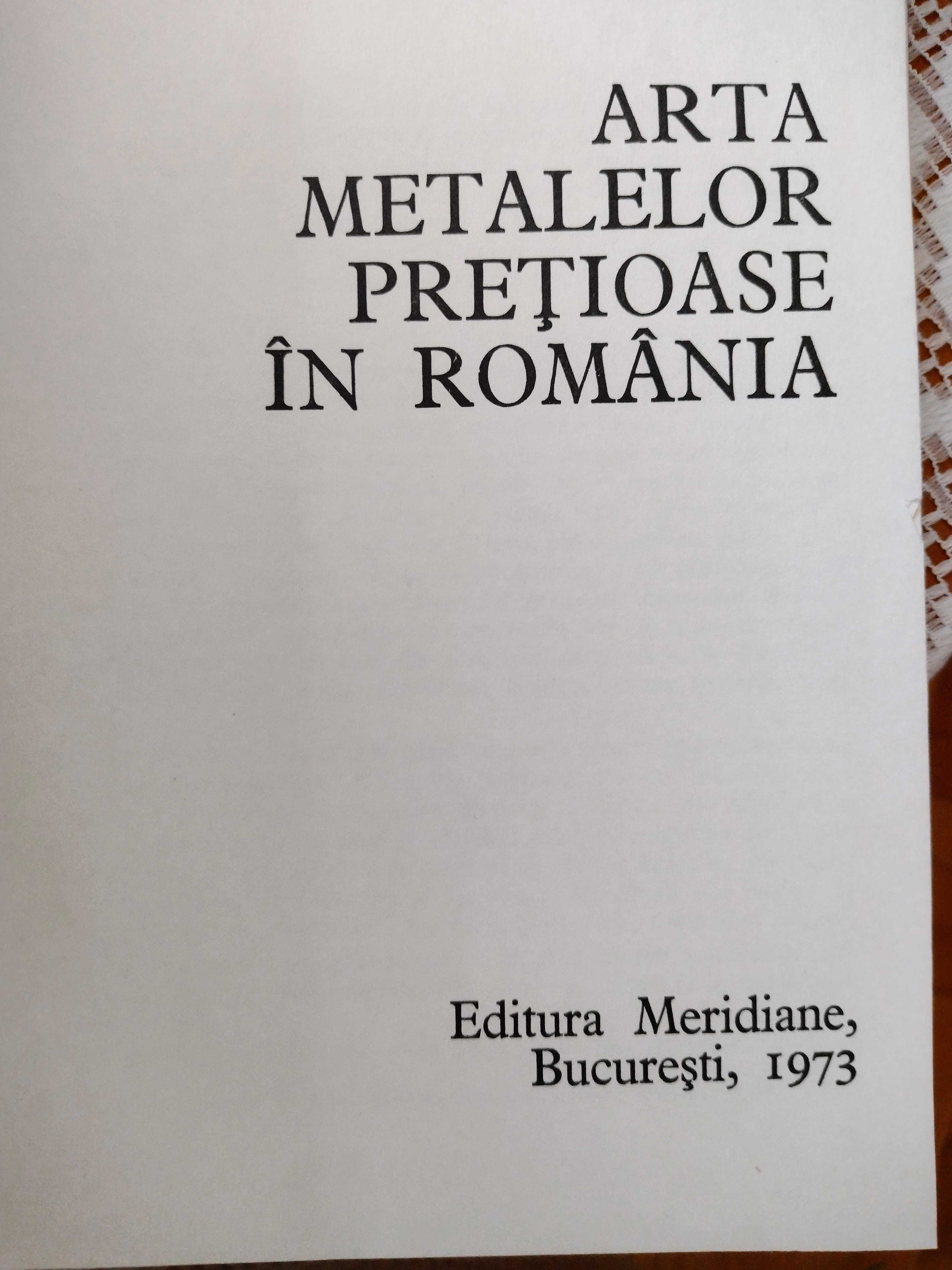 Arta metalelor pretioase in Romania, scrisa de CORINA NICOLESCU