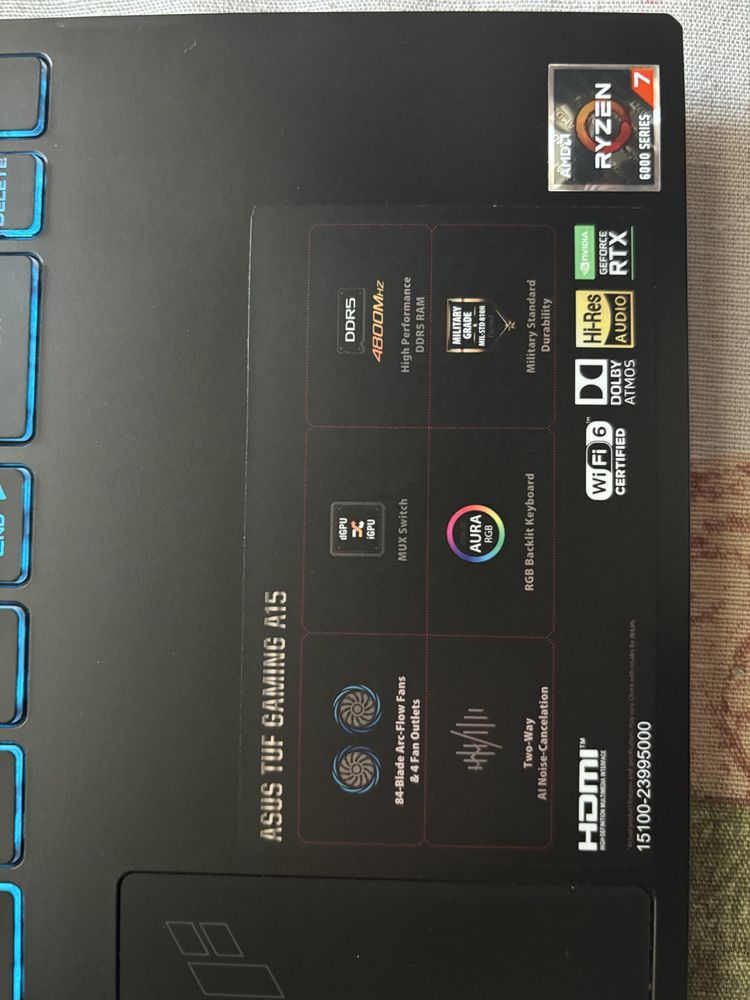 Gaming лаптоп Asus Tuf Gaming A15